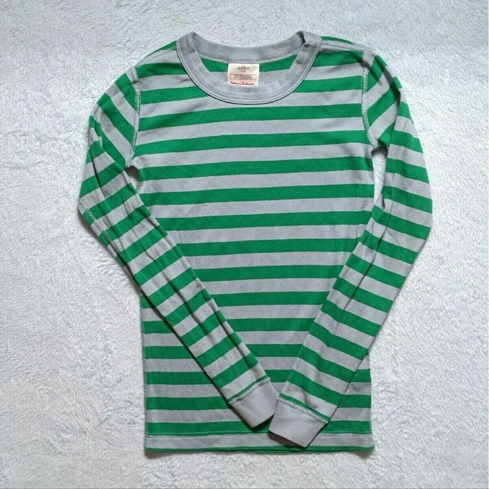 Hanna Andersson Organic Striped Pajama Top 140cm 10y Like New